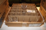 Case of stemmed wine glasses