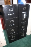Times 2 - Filex 4 drawer file cabinets