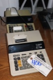 Pair of Canon desk calculators