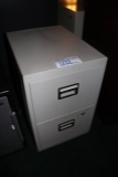 Locking Fire Proof Sentry 2 drawer file cabinet - no key as of right now -