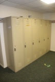 Lyon 6 section locker - 6' tall - approximately 16