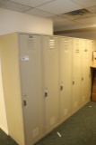 Lyon 7 section locker - 6' tall - approximately 16