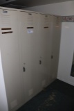 Lyon 4 section locker - 6' tall - approximately 16