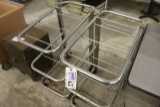 Pair to go - stainless bussing carts - as is