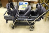Triple baby stroller