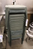 All to go - green plastic tables/chair