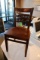 Times 8 - Brown wood ladder back dining chairs