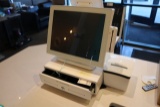 POS touch screen register system w/ cash drawer &, slip printer, 