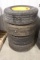 Times 4 - tires with rims - 12-16.5 LT tires with 8 bolt rim