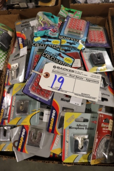 All to go - New Truck Stock Merchandise - calculators, microphone holders,