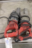 Pair to go - Milwaukee saws all - they run but missing end piece