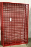 All to go - 5 red wall mount display racks
