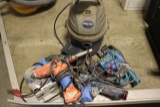 All to go - shop vac (as is) with hand and power tools - as is