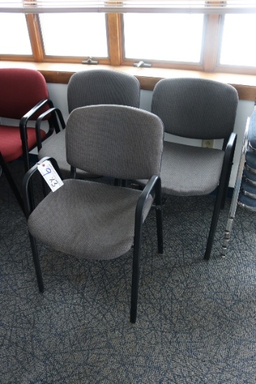 Times 3 - Grey tweed office chairs