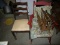 2 chairs, rocker with magazine rack