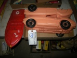 AJ Renzi Plastic Cars and plastic boat for dolls