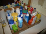 All to go   2 boxes of cleaning supplies