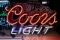 Coors Light neon - working
