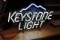 Keystone Light neon - working