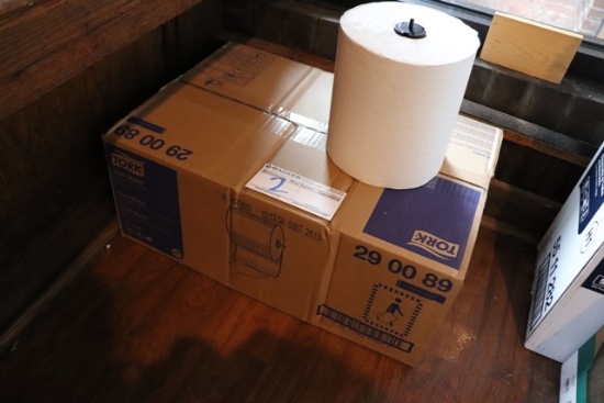 New case of Tork paper towels