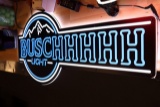 Buschhhhhh lighted wall sign - new