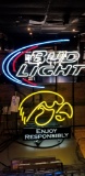 Bud Light Hawkeye Neon Light