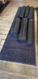 All to go...7 black floor runners or mats
