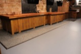38' oak front bar - appears on good condition - good top - bid accordingly