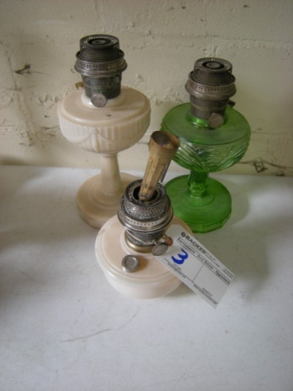 All to go- 3 Aladdin vintage oil lamps