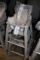 Times 2 - Rubbermaid grey high chairs with trays