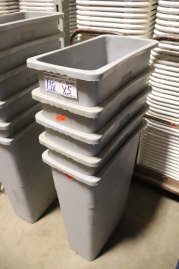 Times 5 - Rubbermaid Kitchen trash cans