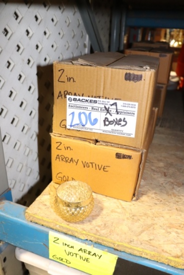 Times 7 - Boxes of 2" array gold votives