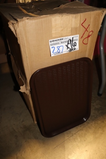 Times 96 - 12" x 16" brown service trays