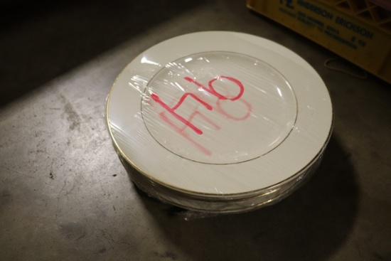 Times 94 - 10" Gold rimmed Homer Loftin plates