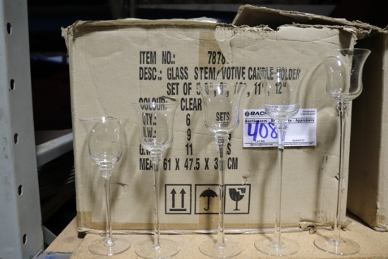 Times 2 - Cases of sets of 5 - 8", 9", 10", 11", & 12" candle holders