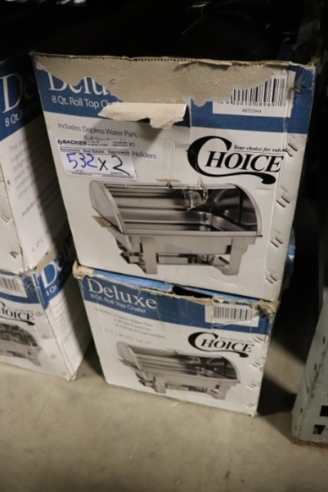 Times 2 - Choice roll top chafing units