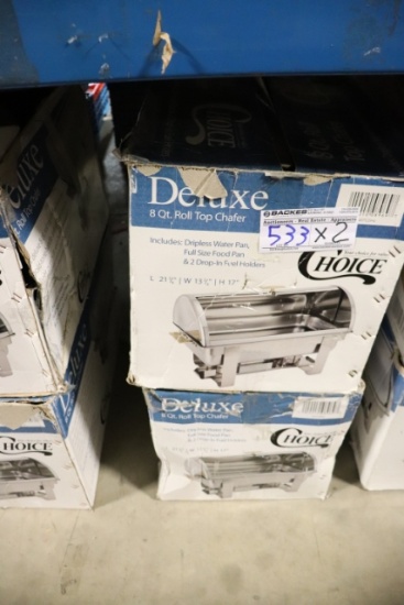 Times 2 - Choice roll top chafing units