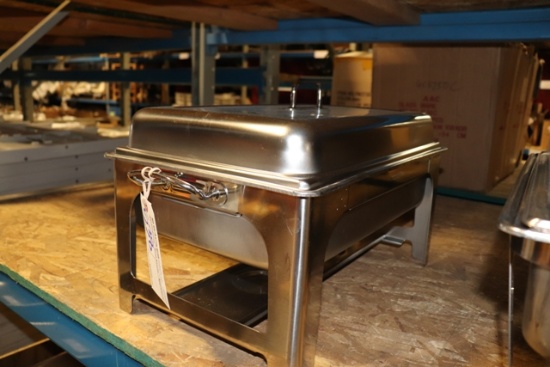 Heavy duty stainless chafing unit - no fuel container