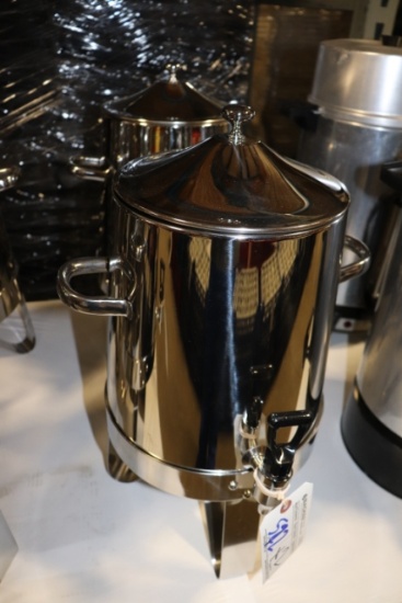 Times 2 - Choice stainless 3 gallon chafing coffee urn