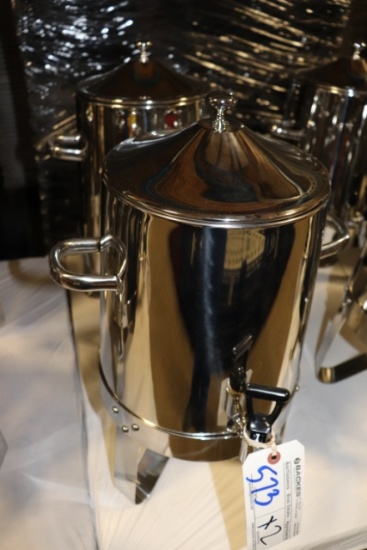 Times 2 - Choice stainless 3 gallon chafing coffee urn