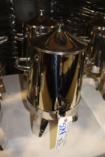 Times 2 - Choice stainless 3 gallon chafing coffee urn