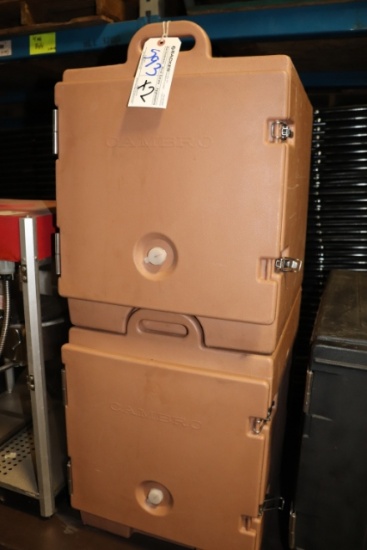 Times 2 - Cambro 300MPC tan catering boxes