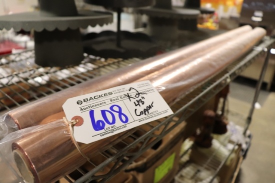 Times 2 - 48" copper table cover rolls