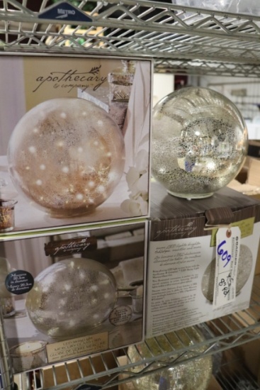 Times 5 - 8" round LED globes