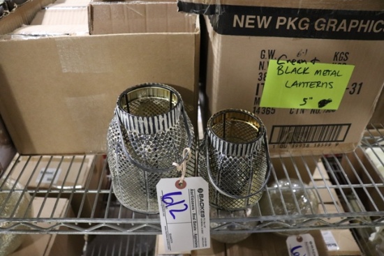 All to go - 5" & 6" Black metal lanterns