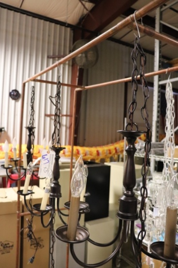 Times 3 - 5 light chandeliers