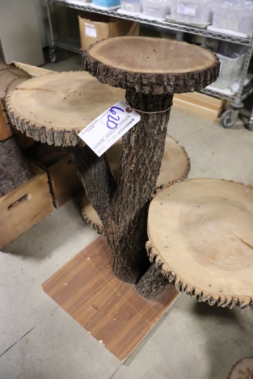 36" Tall 5 tier wood displayer