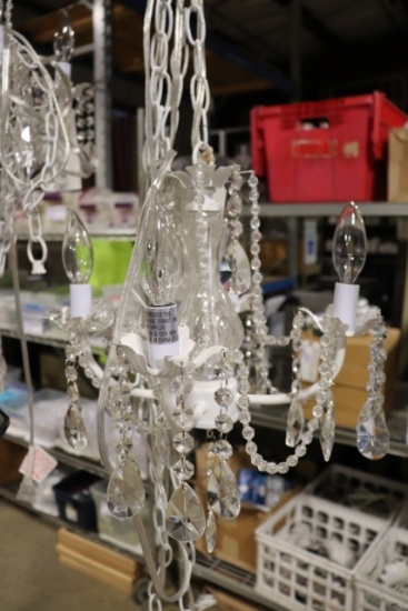 Times 4 - DAPHNE white 4 light chandeliers