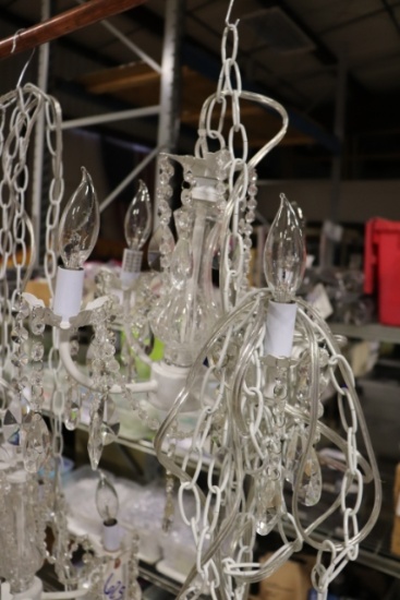 Times 4 - DAPHNE white 4 light chandeliers
