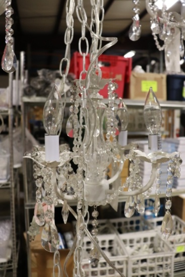 Times 4 - DAPHNE white 4 light chandeliers